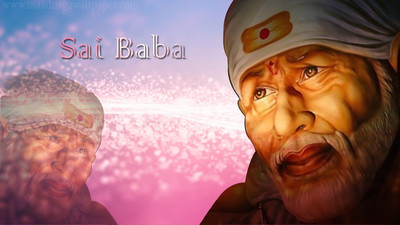 

sai baba shirdi photo poster on LARGE PRINT 36X24 INCHES Photographic Paper(36 inch X 24 inch, Rolled)