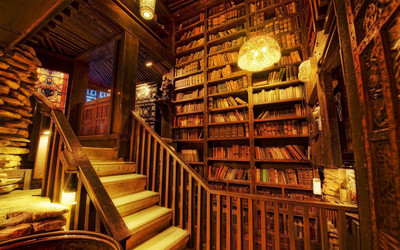 

Interior Interior wooden building libraries on fine art paper 13x19 Fine Art Print(19 inch X 13 inch, Rolled)