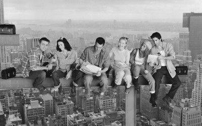 

TV Show Friends Ross Geller David Schwimmer Joey Tribbiani Matt LeBlanc Chandler Bing Matthew Perry Phoebe Buffay Lisa Kudrow on fine art paper 13x19 Fine Art Print(19 inch X 13 inch, Rolled)