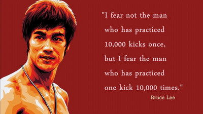 

Bruce Lee quotes on fine art paper 13x19 Fine Art Print(19 inch X 13 inch, Rolled)