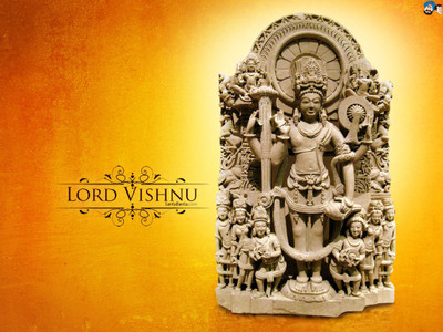 

vishnu ji Bhagwan poster on fine art paper 13x19 Fine Art Print(19 inch X 13 inch, Rolled)