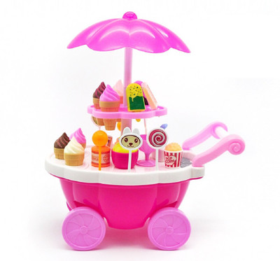 Jack Royal Sweet Shop - Attractive candy ice cream pull along toy(Pink)