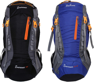 

Emerence 1021 Rucksack, Hiking Backpack 75Lts (Black & Royal Blue) Set of 2 Rucksack - 75 L(Multicolor)