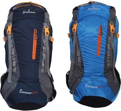 

Emerence 1021 Rucksack, Hiking Backpack 75Lts (Navy Blue & Sky Blue) Set of 2 Rucksack - 75 L(Multicolor)