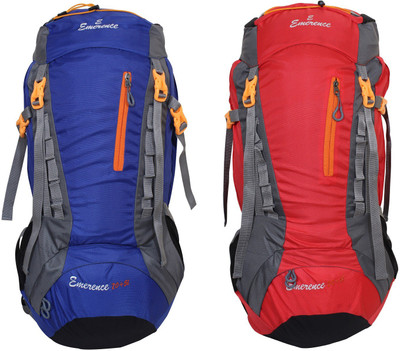

Emerence 1021 Rucksack, Hiking Backpack 75Lts (Royal Blue & Red) Set of 2 Rucksack - 75 L(Multicolor)