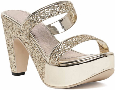 

Stepee Women Gold Heels