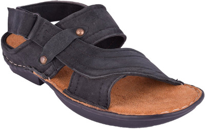 

FOOTIND Men Black Sandals