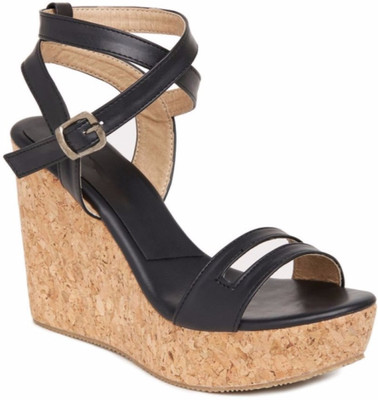 

Stepee Women Black Wedges