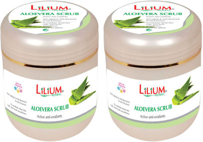 

Lilium Herbal Aloe Vera Active Anti-Oxidants Scrub 500ml Pack of 2 Scrub(500 ml)