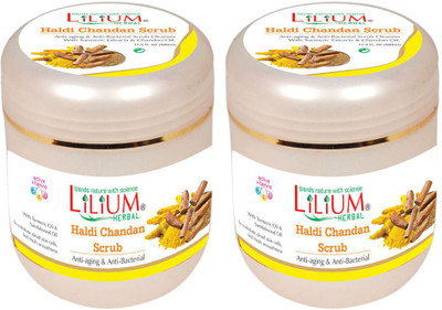 

Lilium Herbal Haldi Chandan Scrub 500ml Pack of 2 Scrub(500 ml)