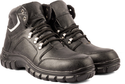 

Manslam Steel Toe Safety Shoe Boots For Men(Brown, Black