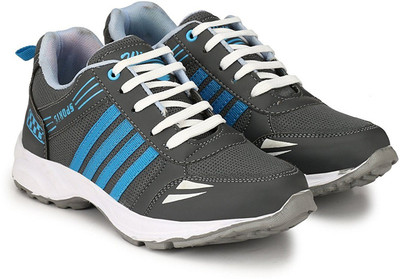 

Shoe Island POPULAR Revo-X Trending Sturdy Grey 'n' Sky Blue Sports Running Shoes For Men(Grey