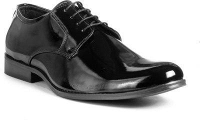 

Bxxy Designer Patent derby Shoes Lace Up For Men(Black
