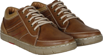 

Kraasa Italiano Sneakers For Men(Tan