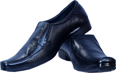 

PAUL FASHION Men Formal Pure Leather Shoe 2 Black Slip On For Men(Black