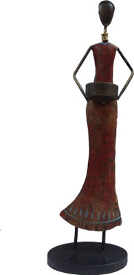 

VedasExports Afana Head Doll T-Light Decorative Showpiece - 45 cm(Iron, Multicolor)