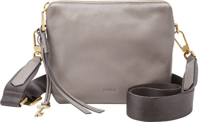 

Fossil Women Casual Grey Genuine Leather Sling Bag