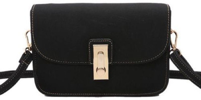 

Mei&Ge Girls Casual Black PU Sling Bag