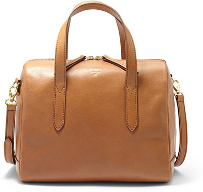 

Fossil Women Casual Brown Genuine Leather Satchel