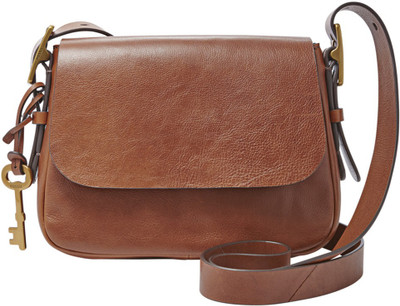 

Fossil Women Casual Brown Genuine Leather Sling Bag