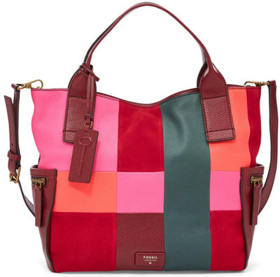 

Fossil Women Casual Multicolor PU Satchel