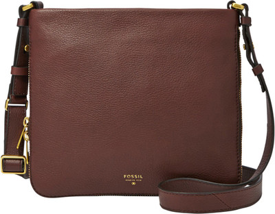 

Fossil Women Formal Brown Genuine Leather Hand-held Bag
