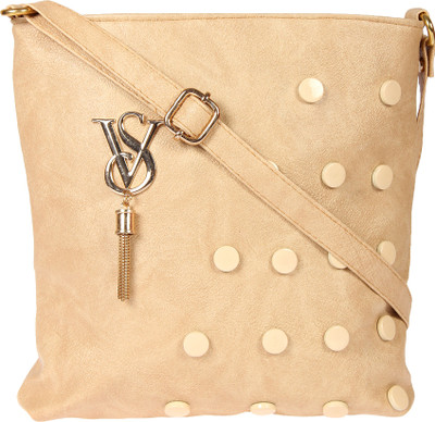 

STEEMO Women Casual Beige PU Sling Bag