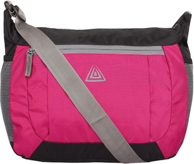 

JUNKET TRIBE Men & Women Casual Pink, Black Polyester Sling Bag, Black;pink