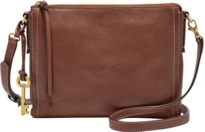 

Fossil Women Casual Brown Genuine Leather Sling Bag