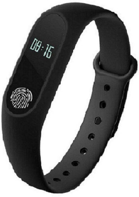 

ELEGANTSHOPPING WATERPROOF M2 SMART FITNESS BAND WITH ACTIVITY TRACKER, HEART RATE MONITOR COMPATIBLE WITH ALL SMART PHONES.(Black Strap, Size : Free Size)