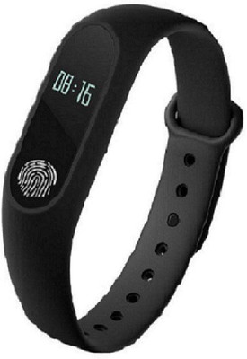 

ELEGANTSHOPPING WATERPROOF M2 SMART FITNESS BAND WITH ACTIVITY TRACKER, HEART RATE MONITOR COMPATIBLE WITH ALL SMART PHONES.(Black Strap, Size : Free Size)