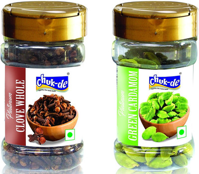 

Chukde Platinum Clove(75g) and green cardamom(60g) combo(2 x 67.5 g)