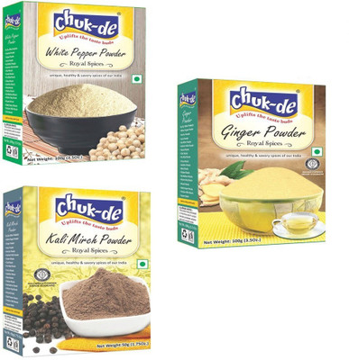 

Chukde White Pepper Powder(100g), Ginger Powder(100g) , Black Pepper Powder(50g) Combo(3 x 83.33)