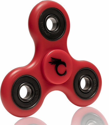 

VibeX ™ Authentic Tri Spinner, Prime Stress and Anxiety Reducer - EDC Office Toy, Super Fast Long Spins - R188 Center Bearing - BPA & Lead-Free(Red)