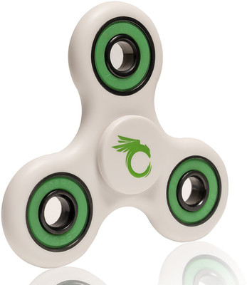 

VibeX ® Authentic Tri Spinner, Prime Stress and Anxiety Reducer - EDC Office Toy, Super Fast Long Spins - R188 Center Bearing - BPA & Lead-Free(White)