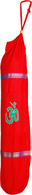 

Yokoso International Handmade cotton stylish Yoga mat cover/bag(Red, Drawstring Bag)