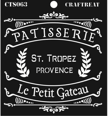 

Craftreat Patteserie Layered Stencil(Pack of 1, 6*6)