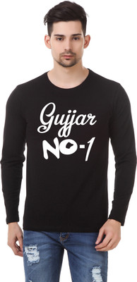 59% OFF on IRONGRIT Printed Men Round Neck Black T-Shirt on