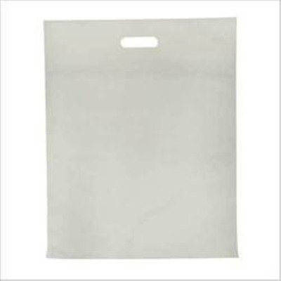 

oripol Non-Woven shopping Bag D-Cut (white,10"X14",Pack of 75)(White)