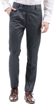 ARROW Slim Fit Men Grey Trousers