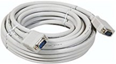 

TECHON TV-out Cable 15 pin male to male vga cable 3 mtr(White, For BluRay)