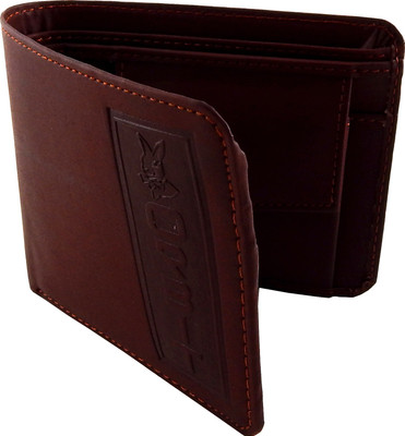 

Orbit Men Brown Genuine Leather, Fabric Wallet(2 Card Slots)