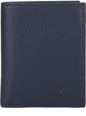 

Daniel Klein Men Blue Genuine Leather Wallet(6 Card Slots)