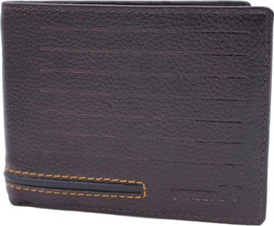 

STREET 99 Men Brown Genuine Leather Wallet(5 Card Slots)