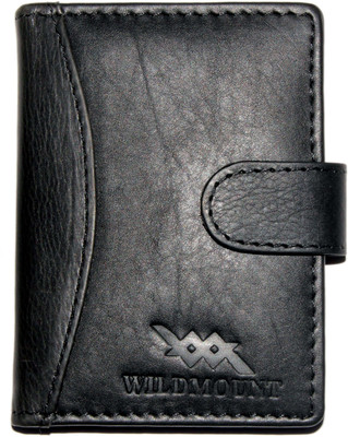 

Wildmount Men Black Genuine Leather Card Holder(18 Card Slots)