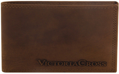 

VICTORIA CROSS Men Tan Genuine Leather Wallet(1 Card Slot)