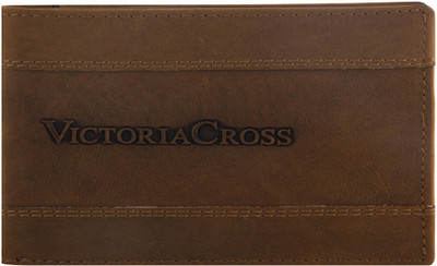 

VICTORIA CROSS Men Tan Genuine Leather Wallet(6 Card Slots)