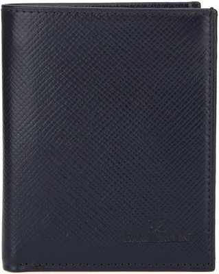 

Daniel Klein Men Blue Genuine Leather Wallet(9 Card Slots)
