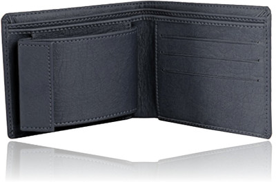 

Death By Color Men Formal Black Artificial Leather Wallet(9 Card Slots)