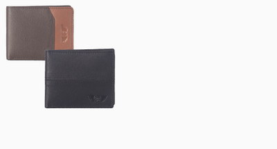 

Royster Callus Men Multicolor Genuine Leather Wallet(6 Card Slots), Black